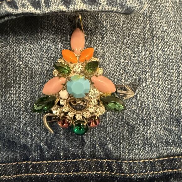 Rails Personalized Denim Jacket Small Blue Western Patches Cowboy Rodeo Cowgirl - Picture 6 of 13